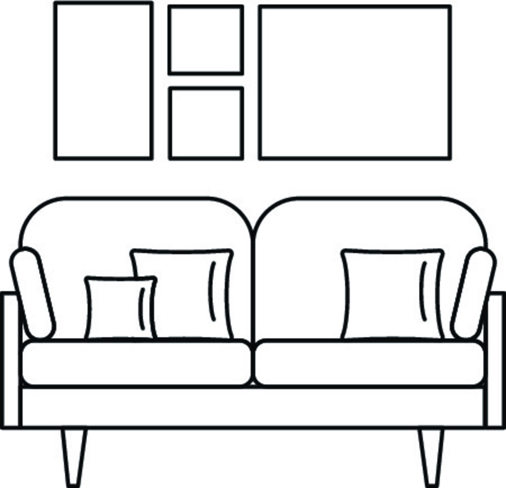 软沙发图标用于在白色背景上隔离的网页设计的软沙发矢量图标的轮廓图软沙发图标轮廓样式